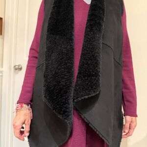 Calvin Klein Black Textured Outerwear